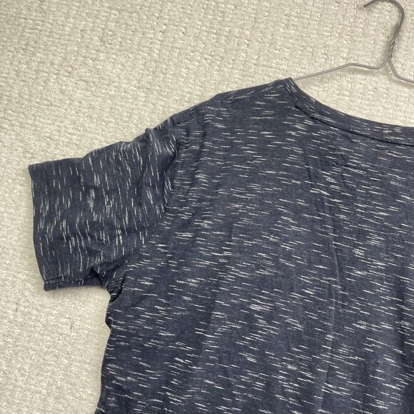 Projek Raw Pocket Tee Logo AOP Shirt Y2K Soft V-neck Men Sz L Navy Blue - Picture 12 of 15